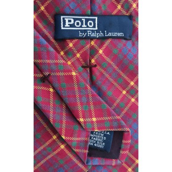 POLO BY RALPH LAUREN Pink Plaids & Checks Silk Tie HANDMADE  POLO RALPH LAUREN Pink Plaids & Checks Silk Tie HANDMADE USA 57\